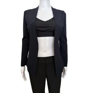 M.M. Lafleur The Woolf Jardigan Black Knit Jacket Blazer Size XS